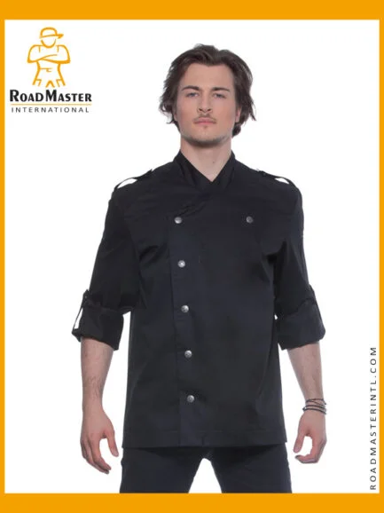 top selling black chef jacket for kitchen uniform