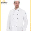 chef coats in white color for kitchen clothing