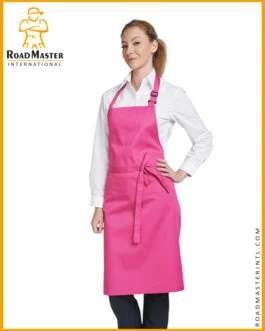 Cute Pink Apron For Ladies Kitchen Uniform