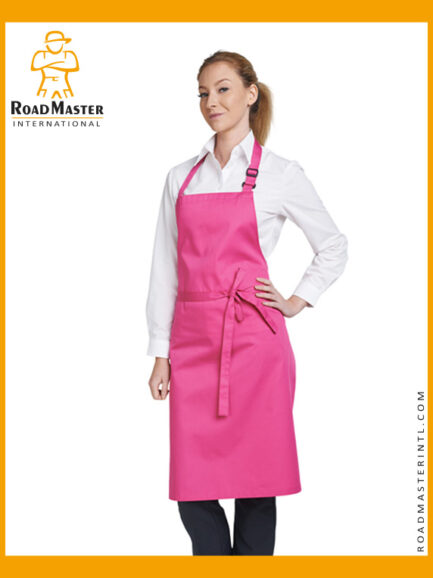cute pink apron for ladies kitchen uniform