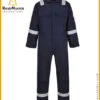 fire retardant coveralls in navy color for industrial workwear