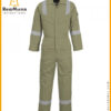 hi vis coveralls in green color for industrial workwear