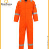 high visibility coveralls in orange color for workwear