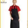 ladies aprons with pockets in black color