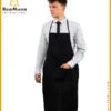 plain black apron for kitchen workwear