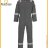 reflective coveralls in grey color for industrial workers